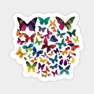 Artistic Flutterflies Sticker